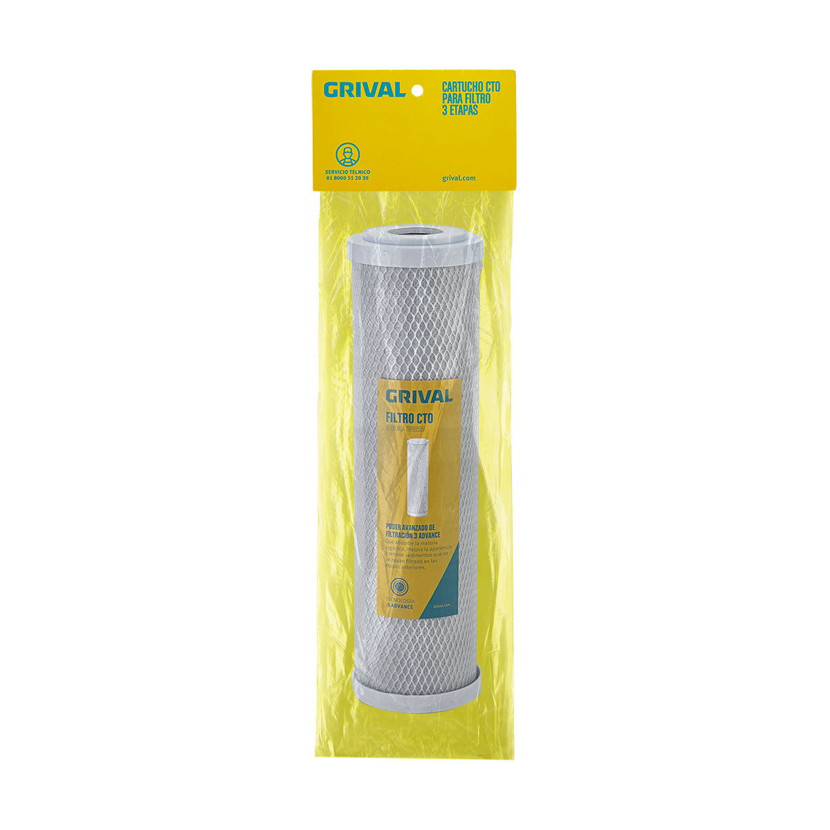 GRIVAL CARTUCHO PARA FILTRO 3 ETAPAS X UND