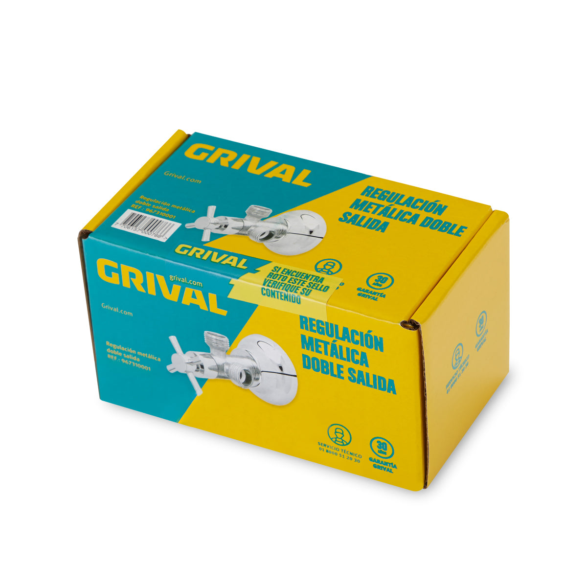 GRIVAL REGULACIÓN METÁLICA DOBLE SALIDA X UND