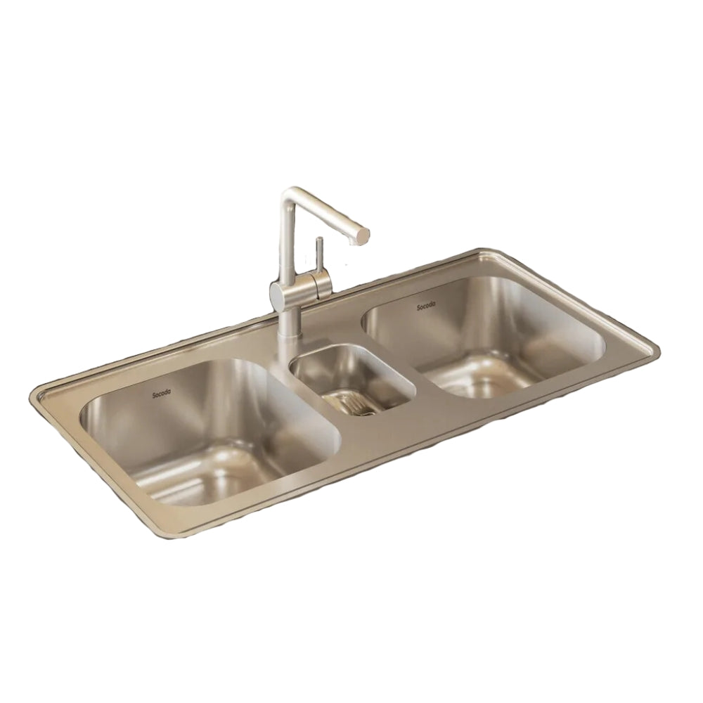 SOCODA LAVAPLATOS TRIPLE TANQUE EMP 1 X 51 MONOCONTROL