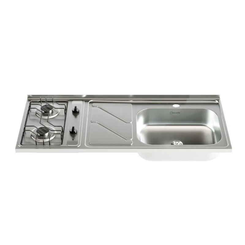 SOCODA MESON FLUENS 120x52 2 PUESTOS GAS DERECHO MONOCONTROL