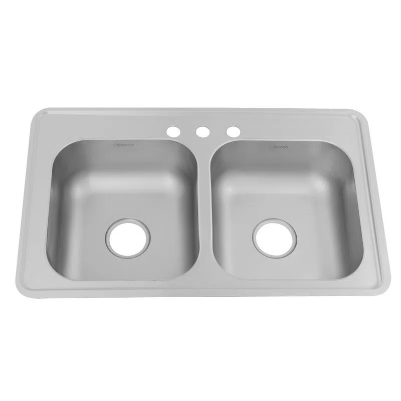 SOCODA LAVAPLATOS 84 X 51 DOBLE TANQUE