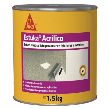 ESTUKA ACRILICO 1/4 GALON 1.5KG UND