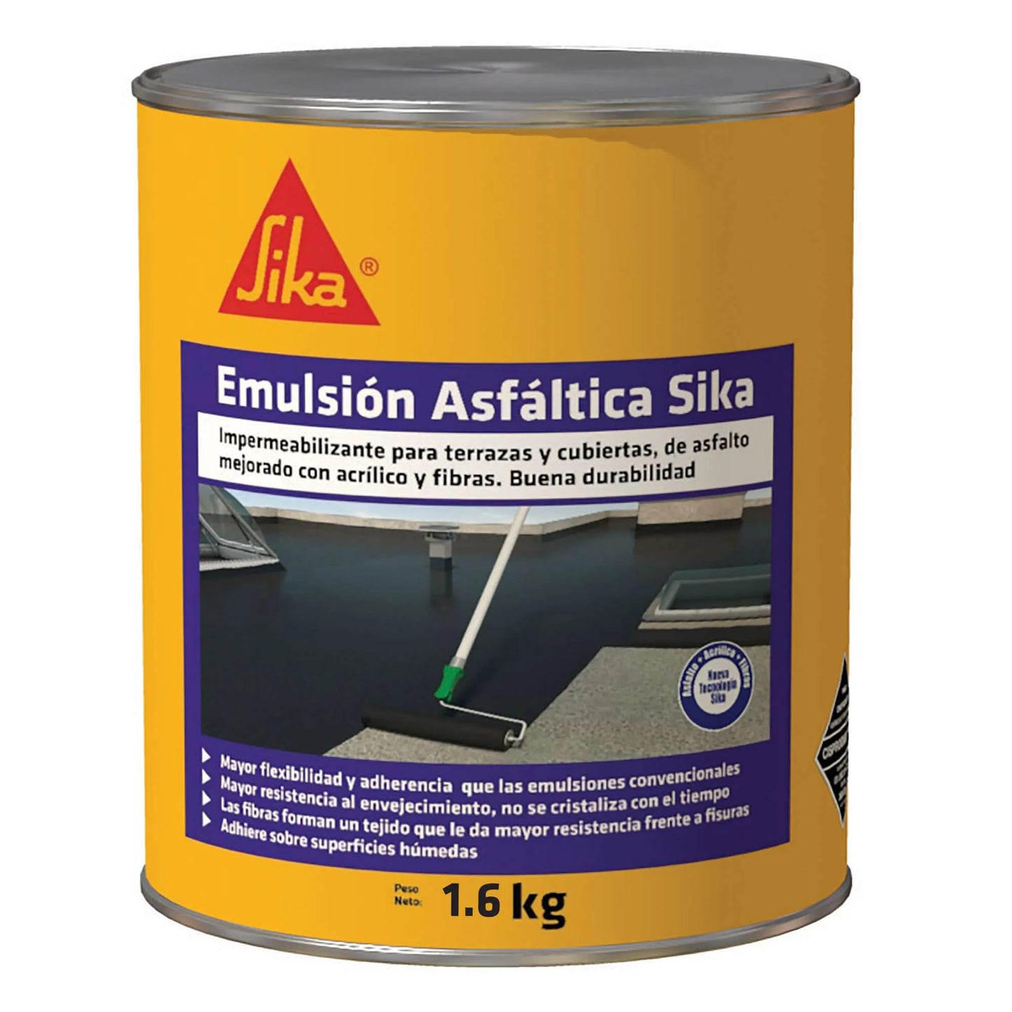 EMULSION ASFALTICA SIKA UNIVERSAL 1,6KG UND