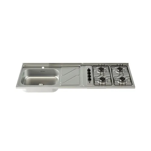 SOCODA MESON FLUENS 150x52 4 PUESTOS GAS IZQUIERDO MONOCONTROL