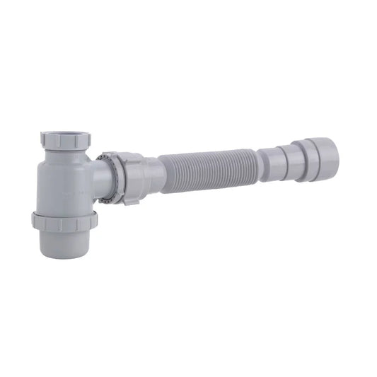 GRIVAL  1 X 6  SIFON BOTELL FLEXIBLE GRIS  PAQUETE 1 X 6