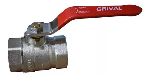 GRIVAL  VALVULA  BOLA PALANCA 1"    PAQUETE X 3 UNIDAD