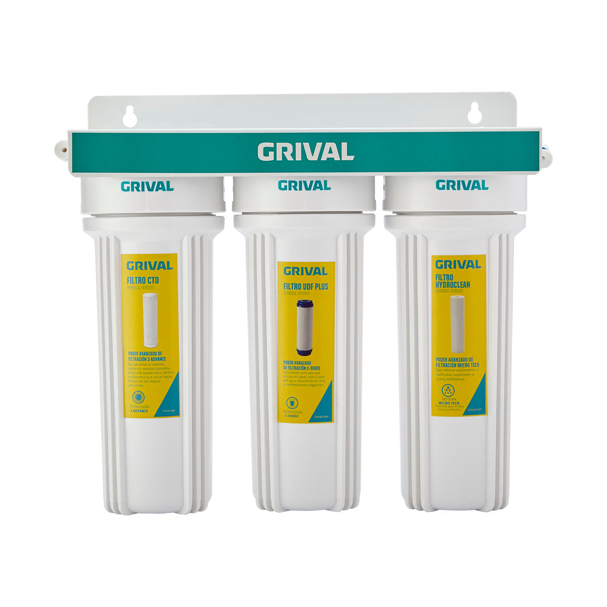 GRIVAL FILTRO AGUA 3 ETAPAS BAJO MESÓN X UND