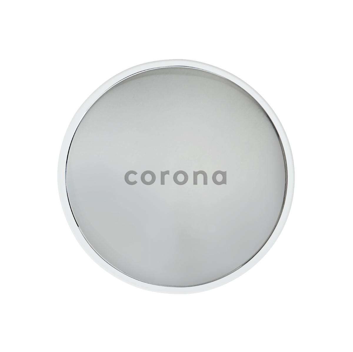 CORONA DESAGÜE PUSH METÁLICO CON REBOSE CROMADO X UND