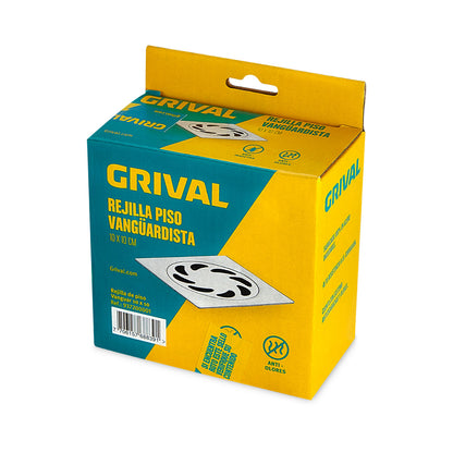GRIVAL REJILLA DE PISO VANGUARDISTA 10X10CM 11/2-3P X UND