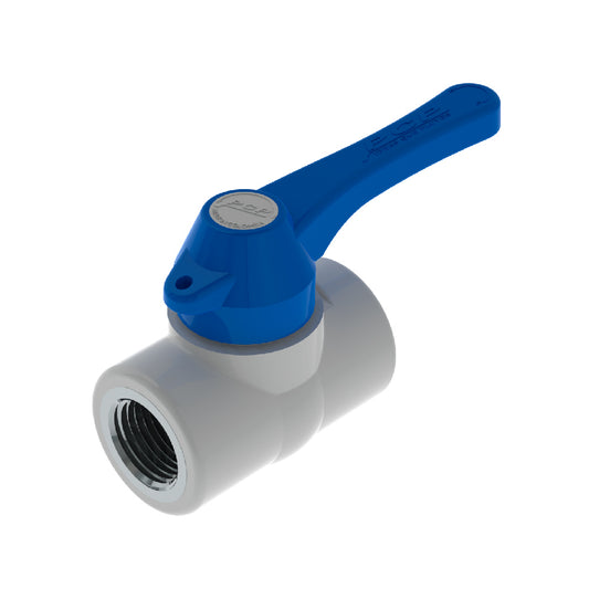 PCP VÁLVULA DE BOLA EN PVC ½” x ½” ROSCA ULTRAPESADA X UND
