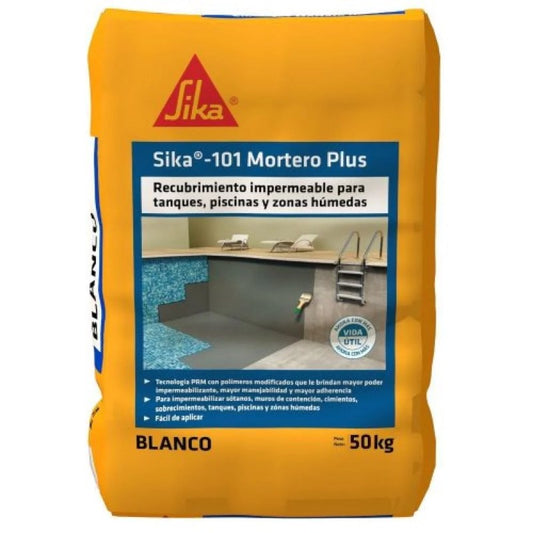 SIKA 101 MORTERO PLUS BLANCO  50KG  UND