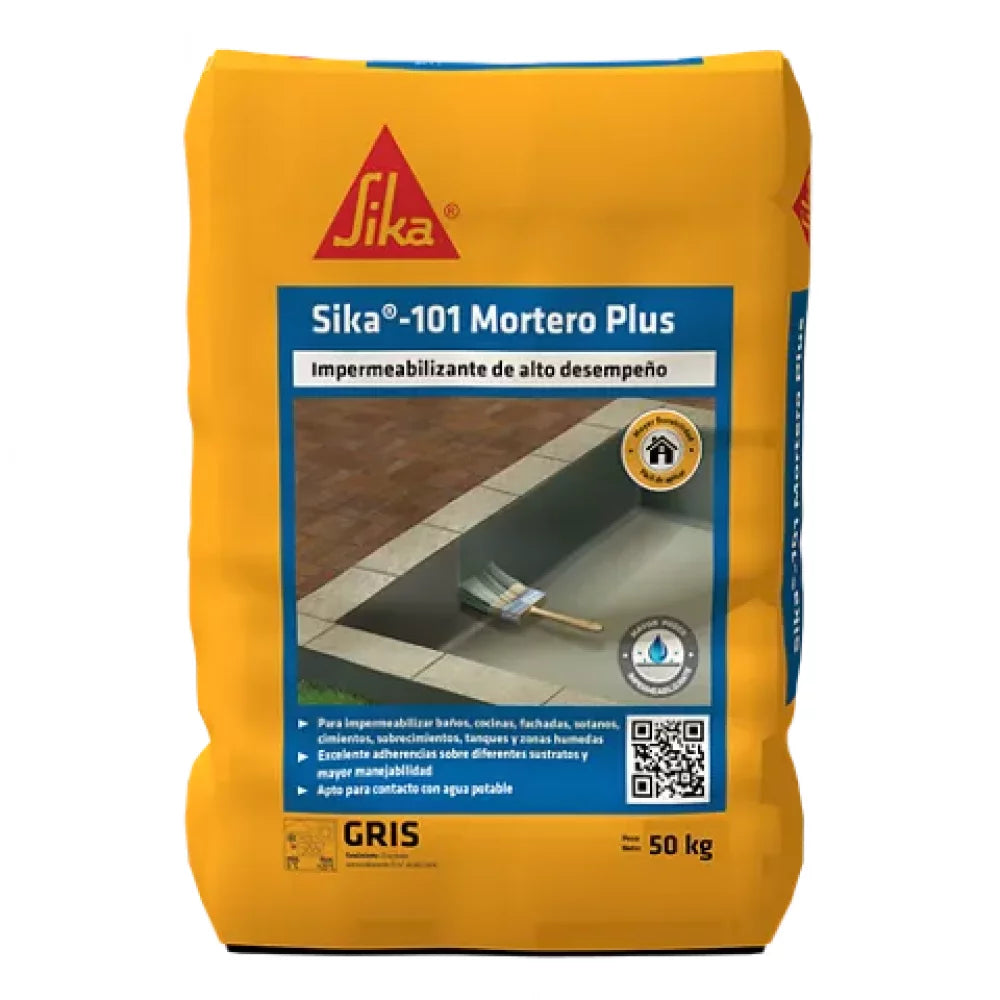 SIKA 101 MORTERO PLUS GRIS  50KG  UND