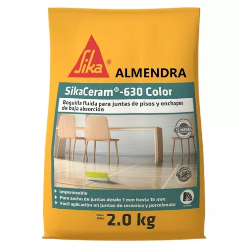 SIKACERAM-630 COLOR ALMENDRA 2KG 2kg  UND