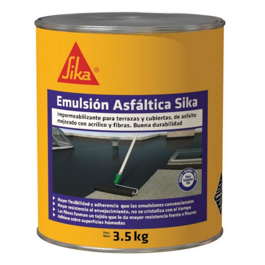 EMULSION ASFALTICA SIKA UNIVERSAL  3.5KG  UND