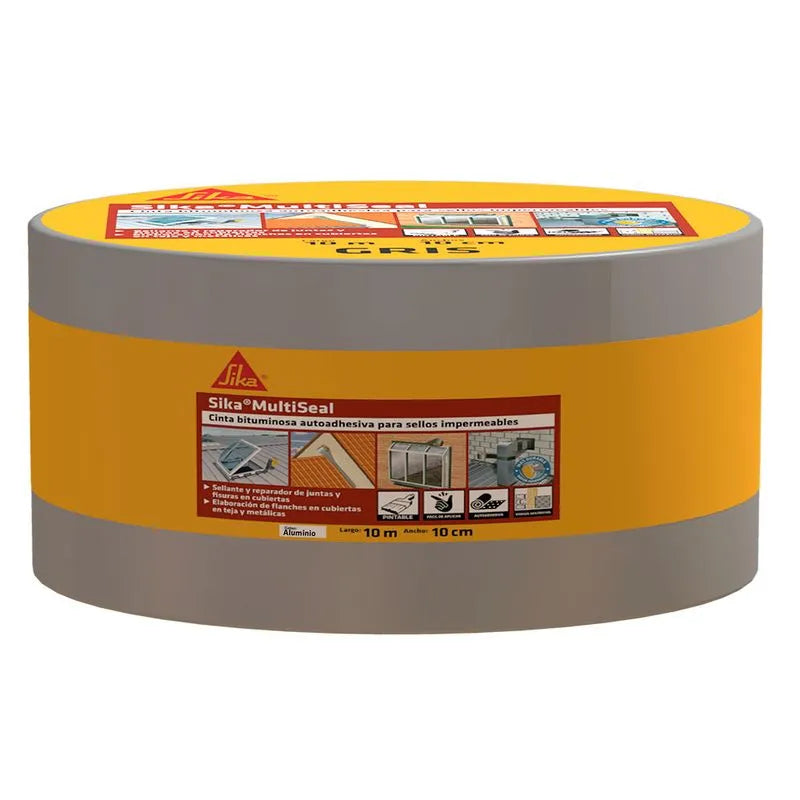 SIKA MULTISEAL 10 10 CMS ANCHO ALUMINIO  10MT  UND