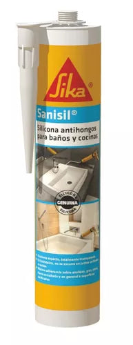 SANISIL SILICONA - ANTIHONGOS TRANSPARENTE  300CC  6 UND