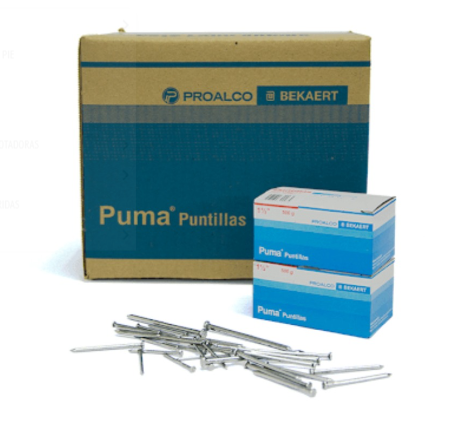 PUNTILLA PUMA® CON CABEZA 2"X 25KG. CAJETILLA 500GR