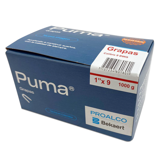 GRAPA PUMA® 1"x9x25KG. CAJETILLA 1.000 GR