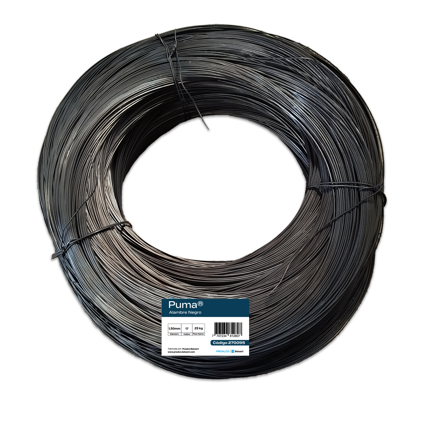 ALAMBRE NEGRO PROALCO RECOCIDO 25KG CALIBRE 17 X UND
