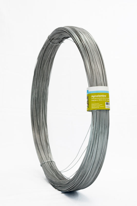 ALAMBRE GALVANIZADO AGROALAMBRE® OPACO CAL. 14 X 25KG ROLLO