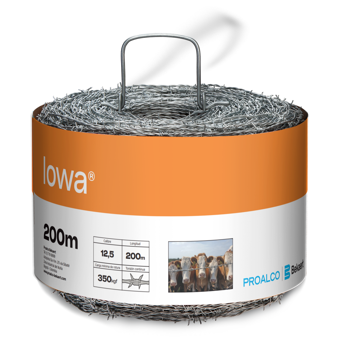 ALAMBRE PUAS IOWA® CAL. 12.5 ROLLO 200MT