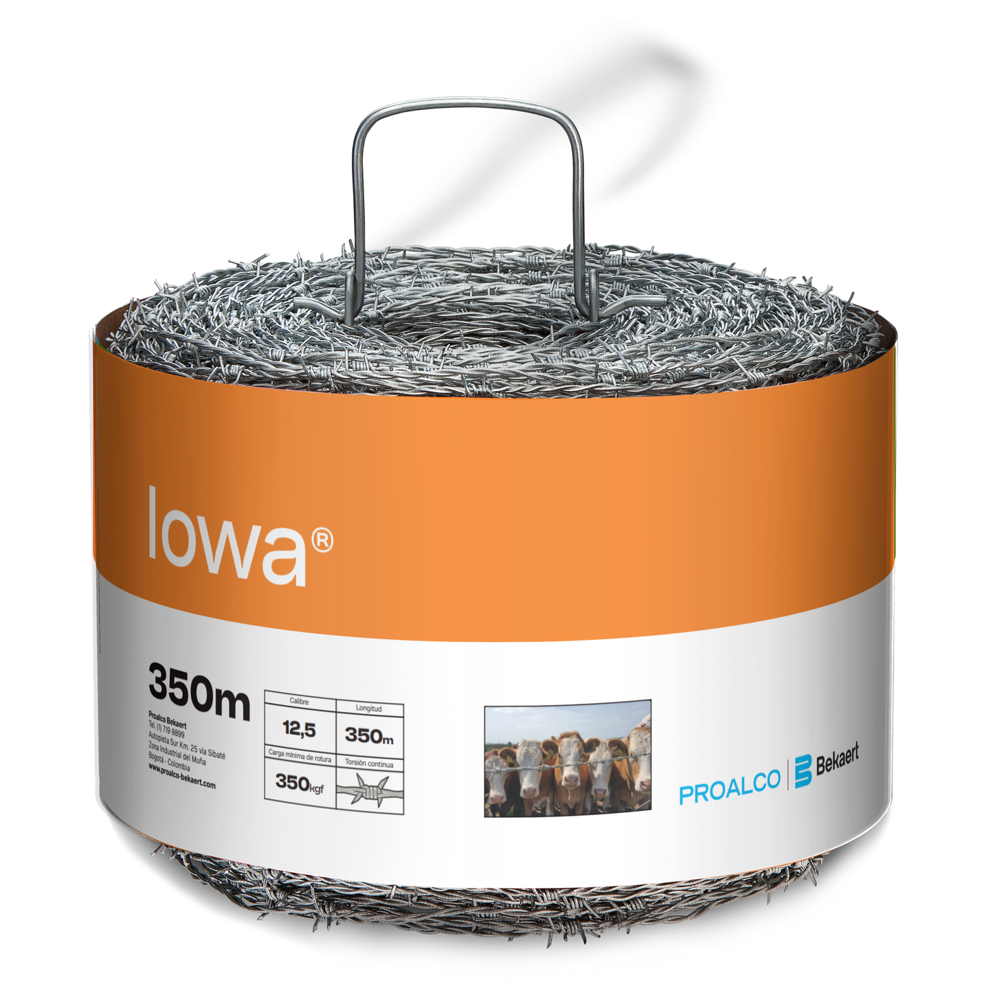 ALAMBRE PUAS IOWA® CAL. 12.5 ROLLO 350MT