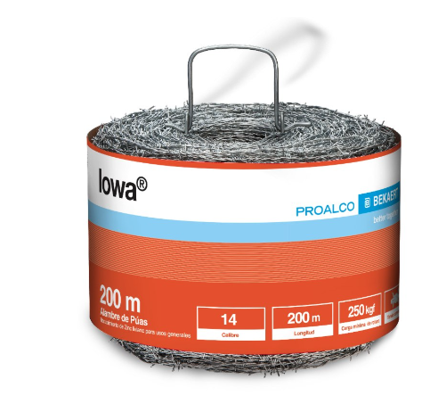 ALAMBRE PUAS IOWA® CAL. 14 ROLLO 200MT