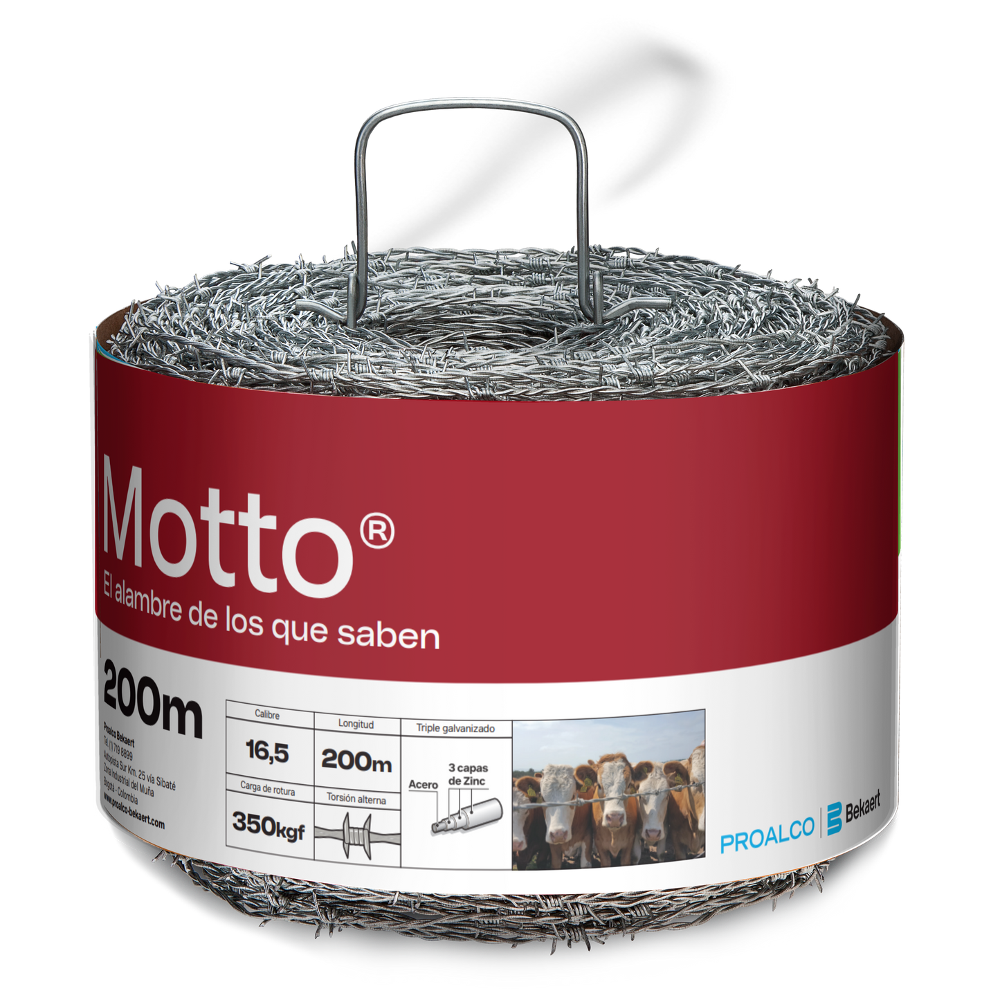 ALAMBRE PUAS MOTTO® CAL 16.5 X 200MT