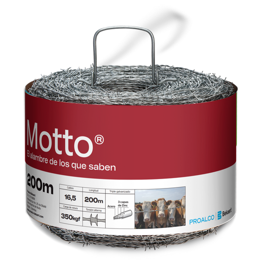ALAMBRE PUAS MOTTO® CAL 16.5 X 200MT