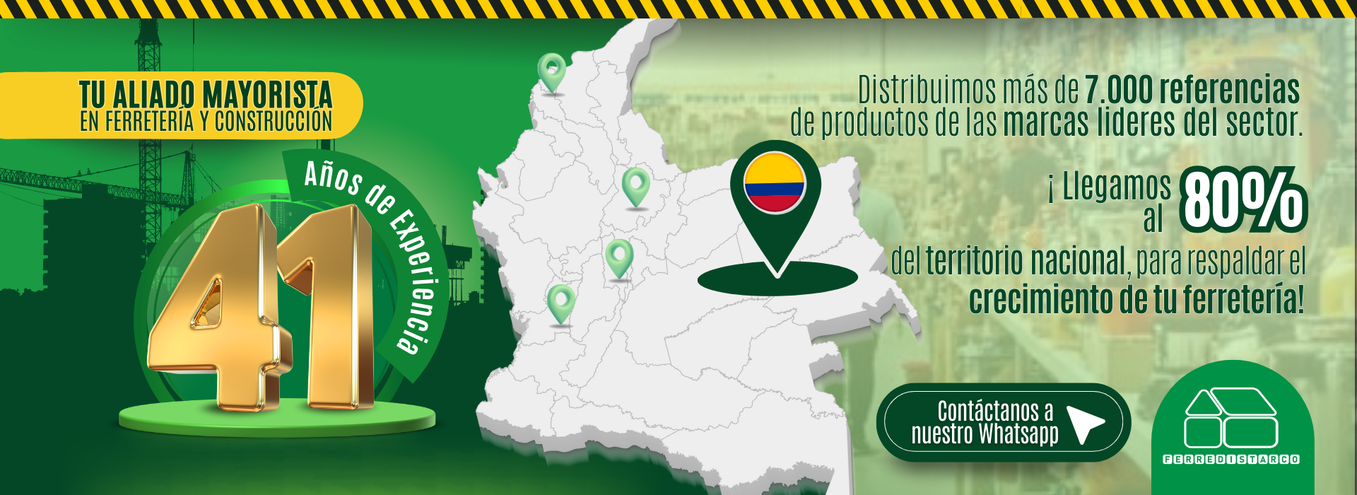 Banner mayorista ferreteria, construccion