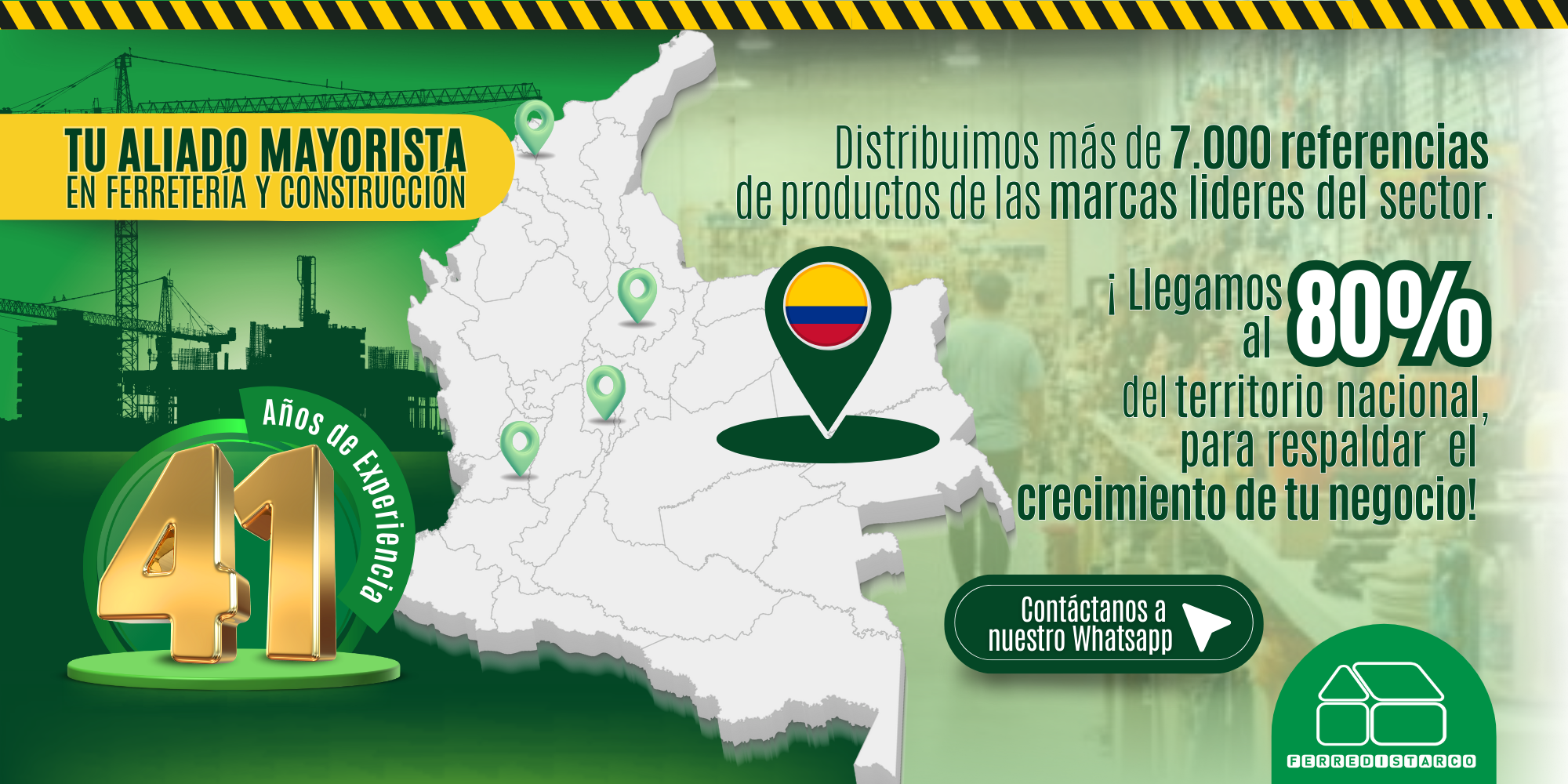 Banner mayorista ferreteria, construccion